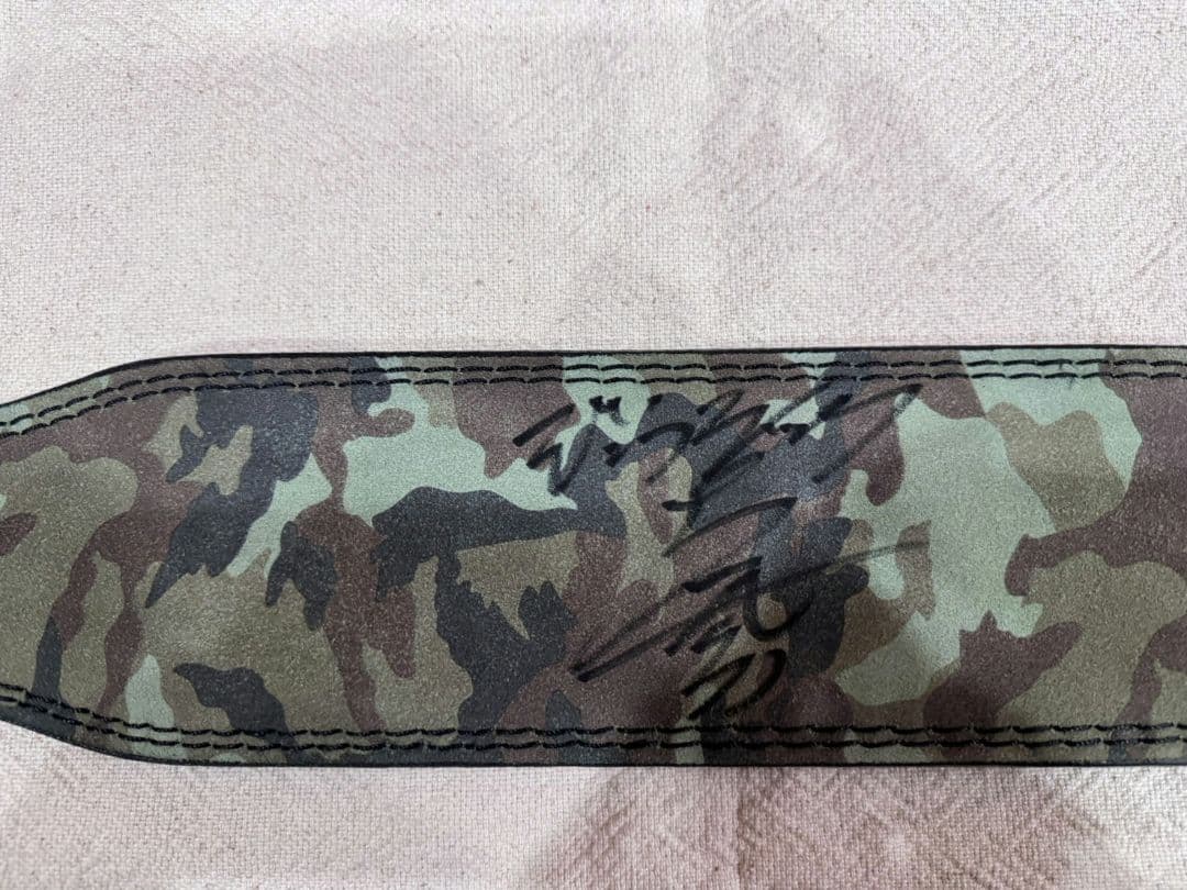 直筆サイン入りジュラシック 木澤 レバーアクション パワーベルト Mサイズ　2