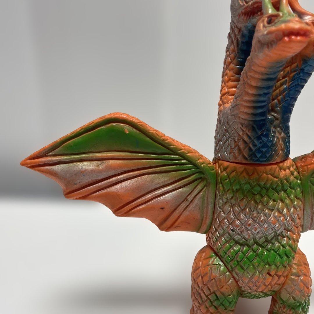 【希少品】当時物 ブルマァク キングギドラ スタンダードサイズ ソフビ