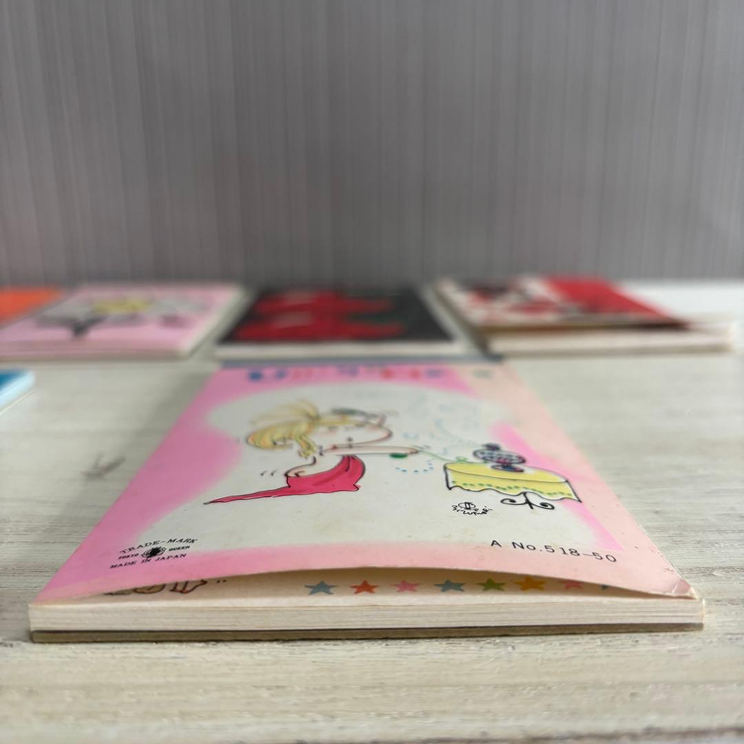 内藤ルネ パンダ ルル メモ帳 7冊セット 昭和レトロ 当時物 水森亜土