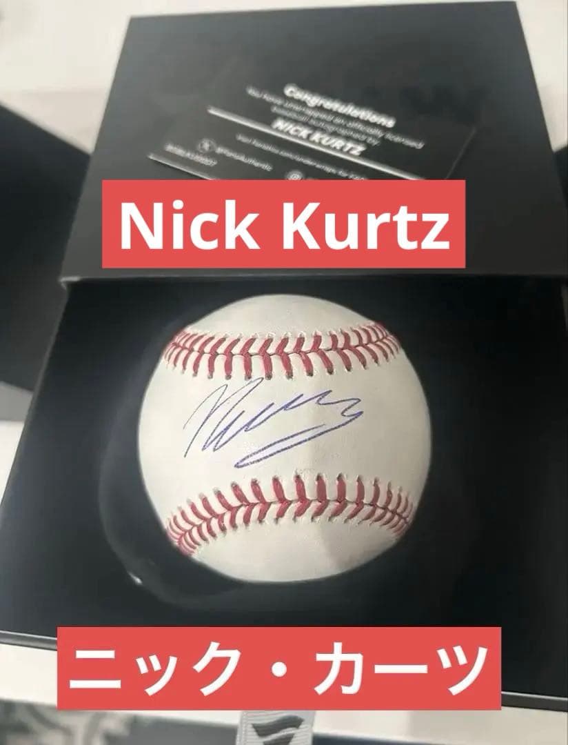 【AL新人王】 Nick z ニックカーツ Fanatics 直筆サイン
