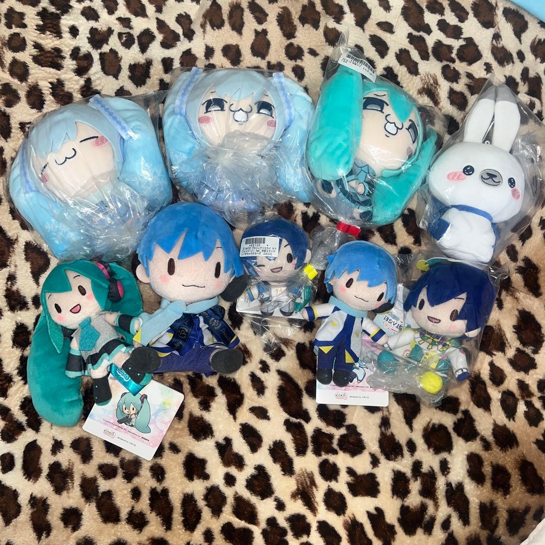 初音ミク 雪ミク ラビットユキネ もちぴこ ふわぷち ミニぬいぐるみ KAITO