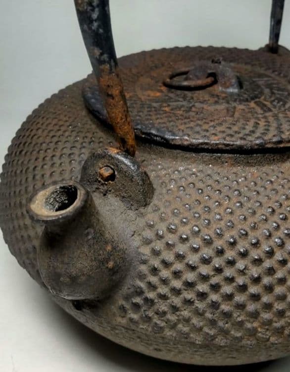 南部鉄器 鉄瓶 龍文堂 「ナショナル電子ランプ」