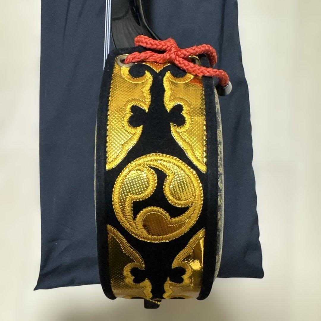 沖縄三線 強化張り 工四合　弦楽器 和楽器 初心者 入門 民謡 収納袋付き