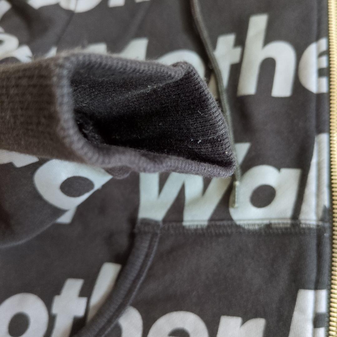 ロゴプリント フルジップパーカー ブラック LUNASEA Jグッツ