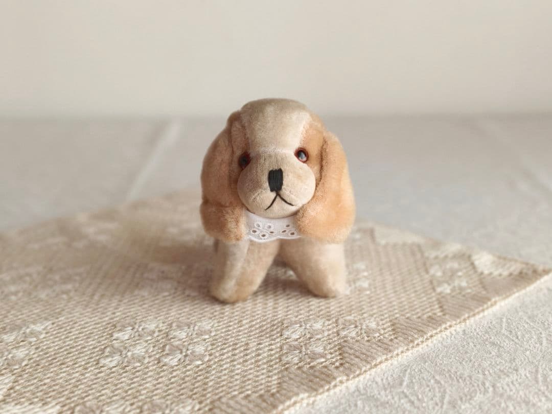 * vintage dog ❀ * 淡いツートーンの可愛い ワンちゃん