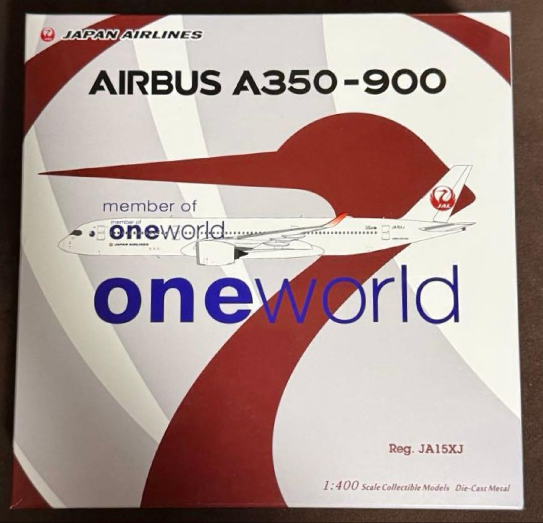 【箱破れ】JAL A350-900 1/400 飛行機模型 oneworld
