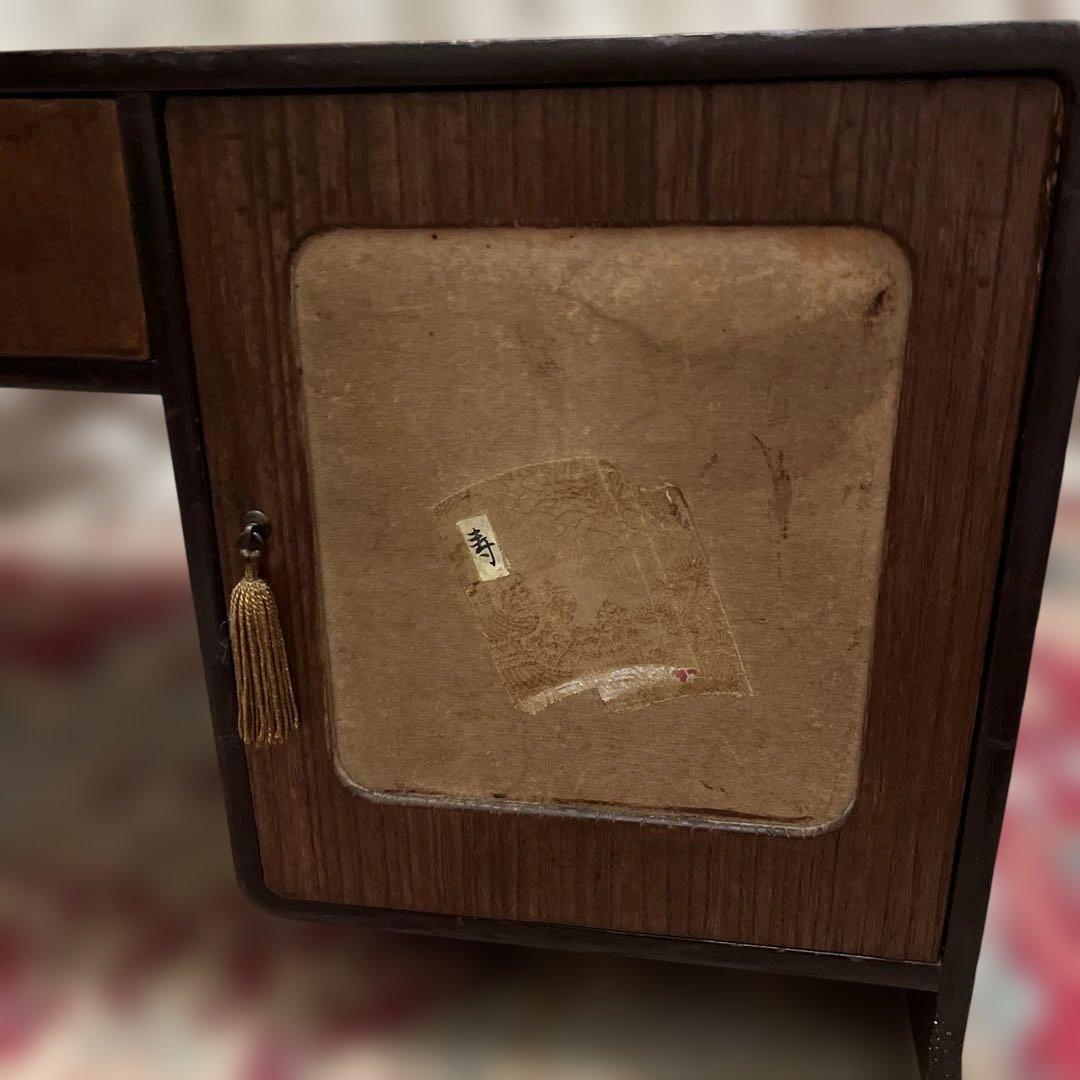 1日価格＾＾木製文机 昭和初期アンティーク　お手入れ済みレトロ