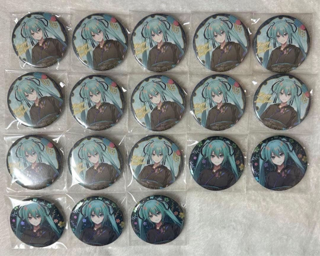 初音ミク 正月 NewYear 缶バッジ まとめ売り