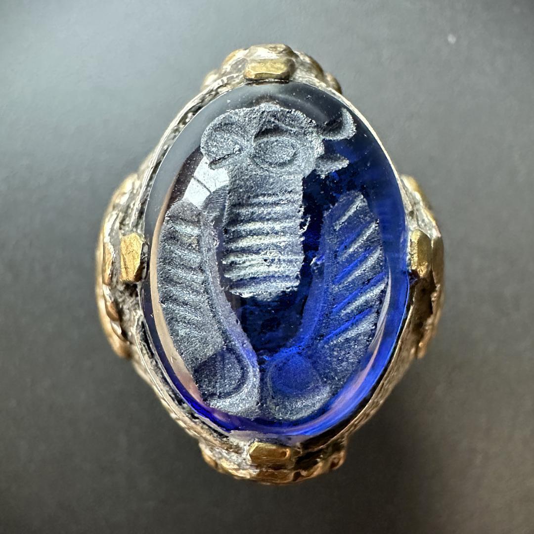 ビザンツ シルバーリング 指輪 パワーストーン 銀 古代ローマ 1546