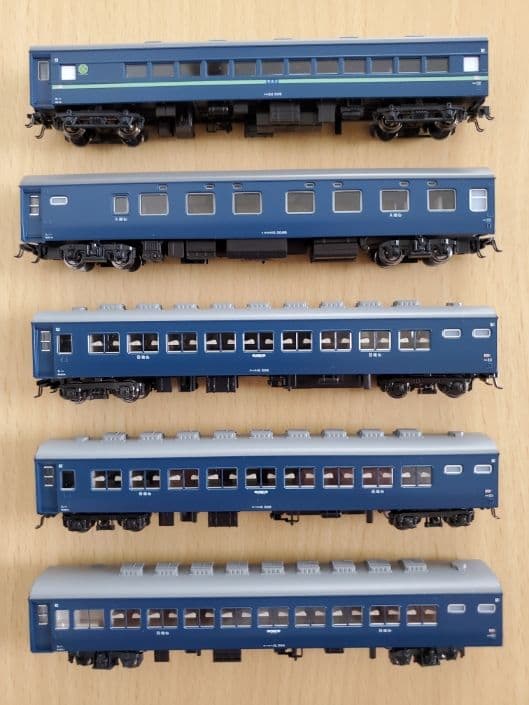 【現状品】KATO Nゲージ 夜行急行「狩勝」風客車 5両セット