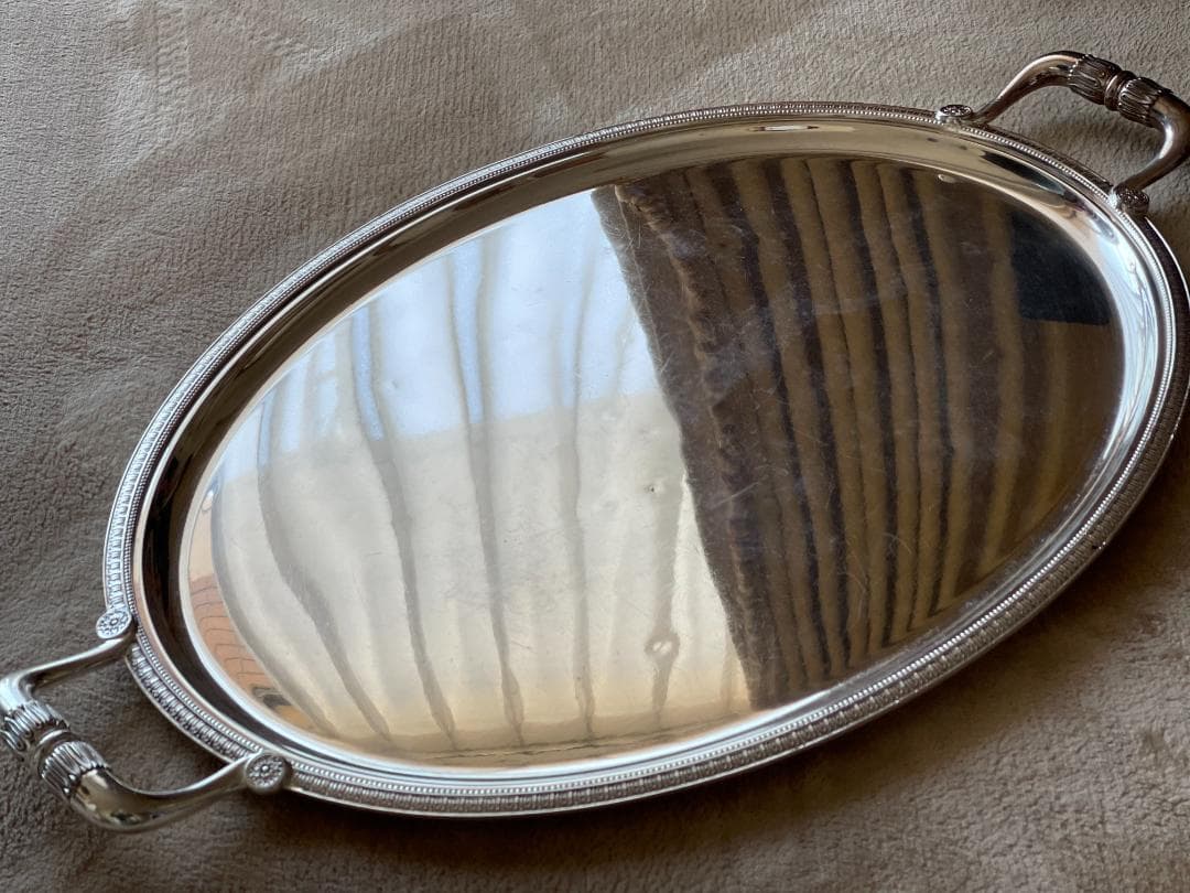 Christofle クリストフル　大型トレイ64cm ギャリア