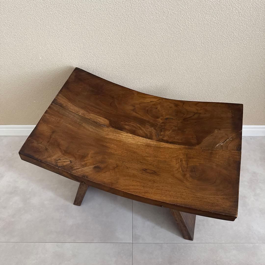 アンティーク木製スツール