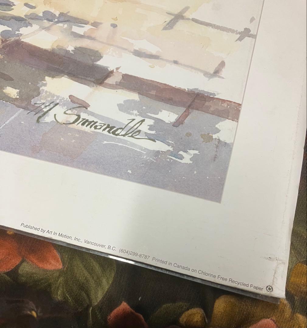 絵画美術　マリリン・シマンドル　オールドタイムベニス　ポスター画