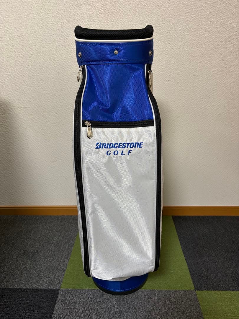 BRIDGESTONE ゴルフキャディバッグ ホワイト/ブルー
