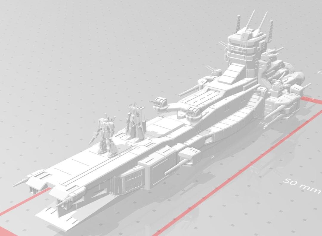 機動戦士Ｚガンダム　1/1200 サラミス改級巡洋艦　レジンキット　未塗装品