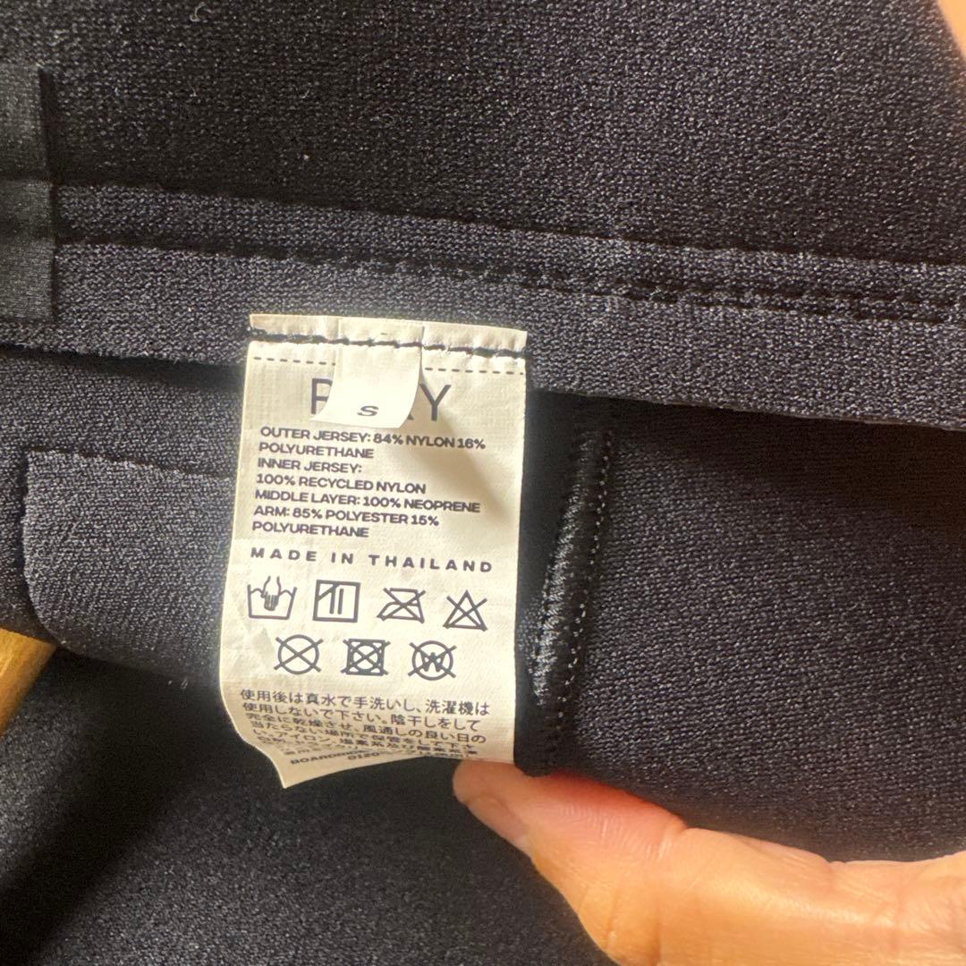 roxy フルジップ長袖ウェットスーツ グレー・ブラック