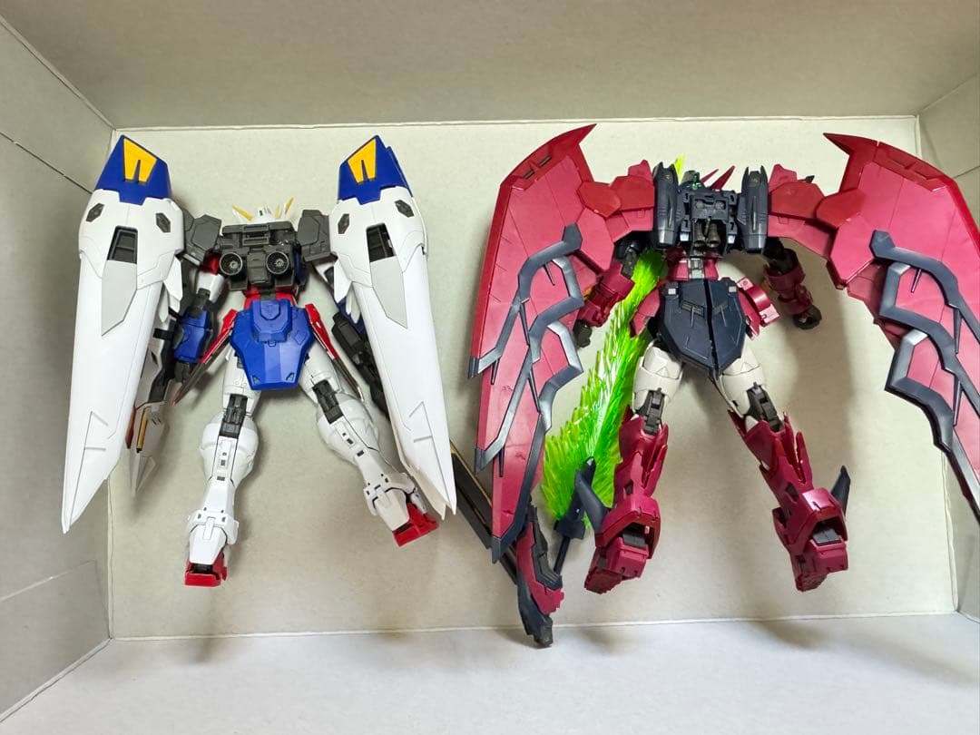 RGウイングガンダムゼロ　RGガンダムエピオン　素組完成品