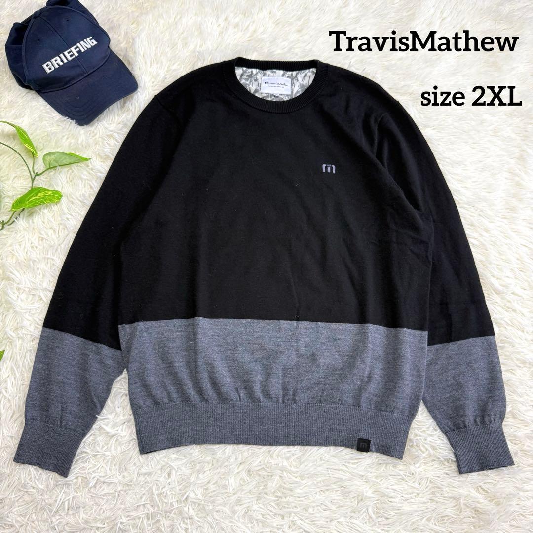 【トラビスマシュー】美品 ニットセーター ブラック 2XLサイズ メンズ