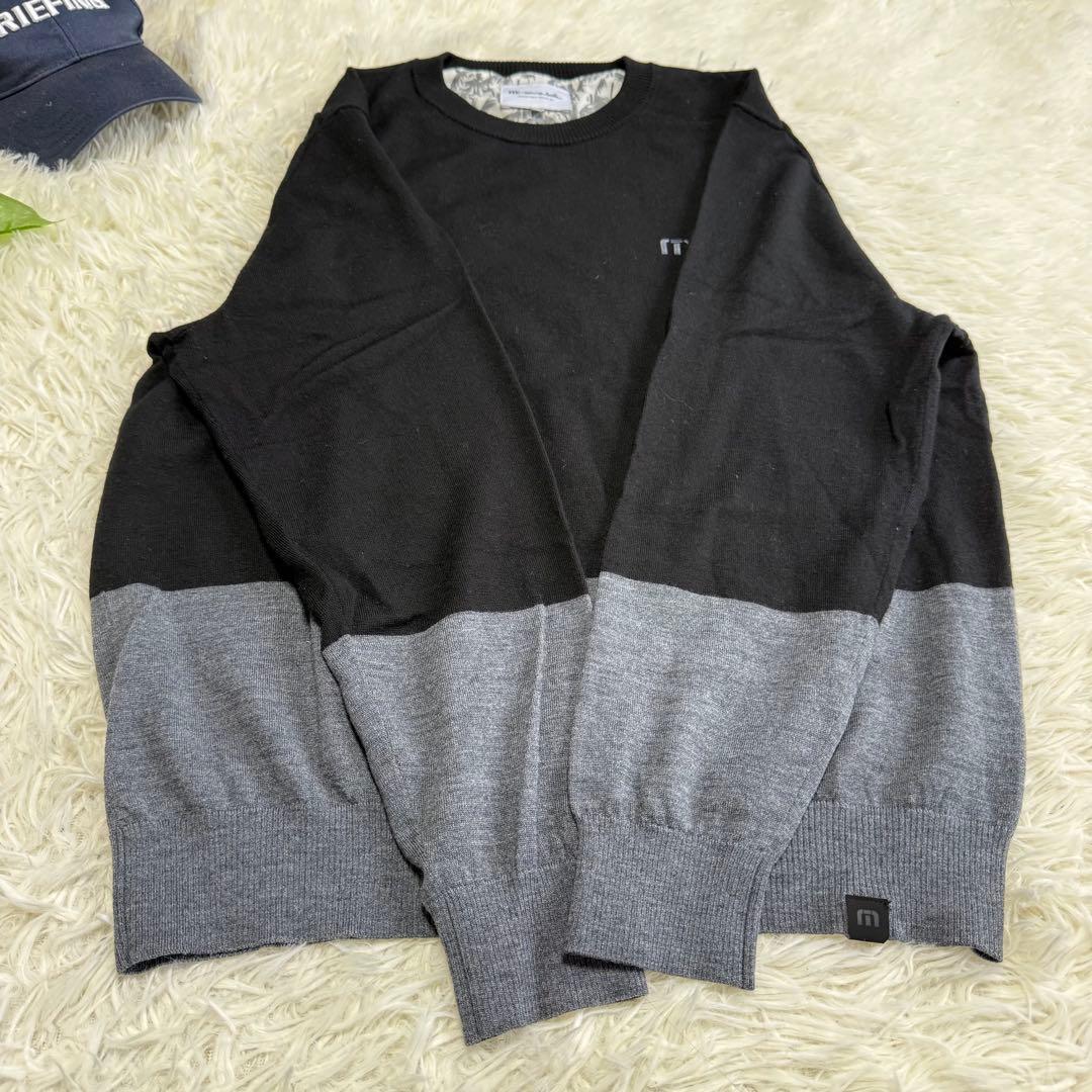 【トラビスマシュー】美品 ニットセーター ブラック 2XLサイズ メンズ