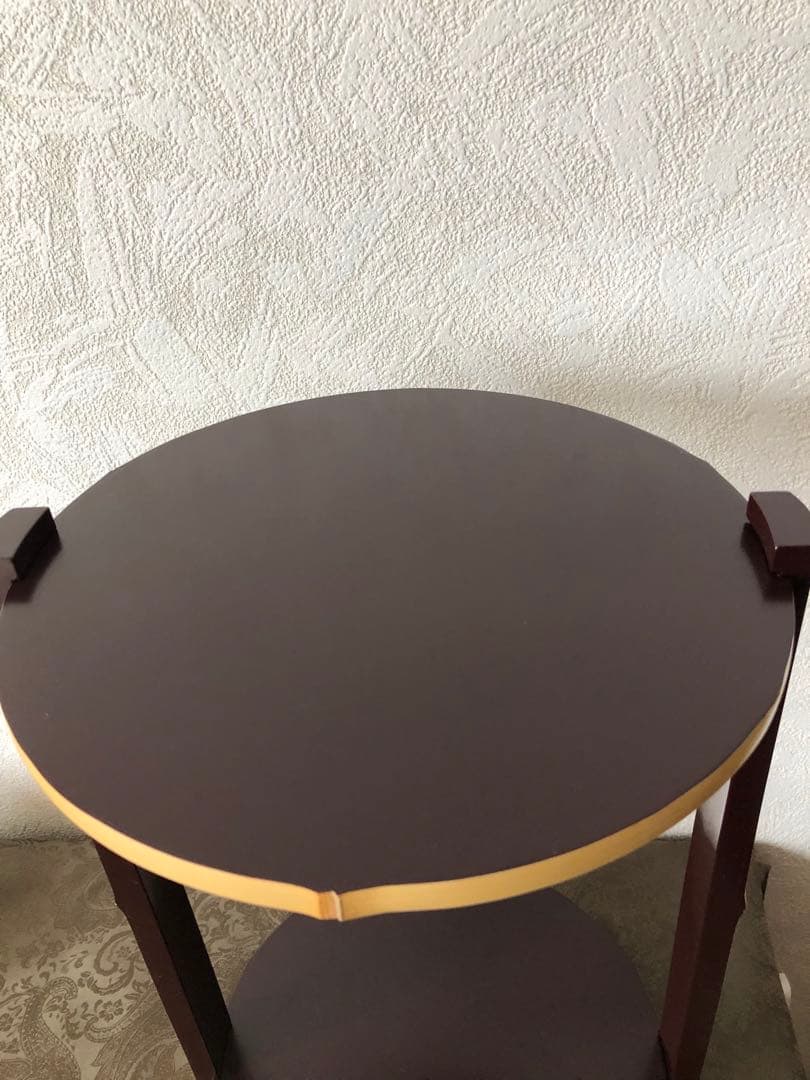 白竹　丸卓　台子　而妙斎好　田原一斎作　組み立て式　茶道具