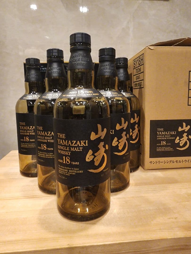 山崎１８年　空き瓶箱付き　６本入り箱付き