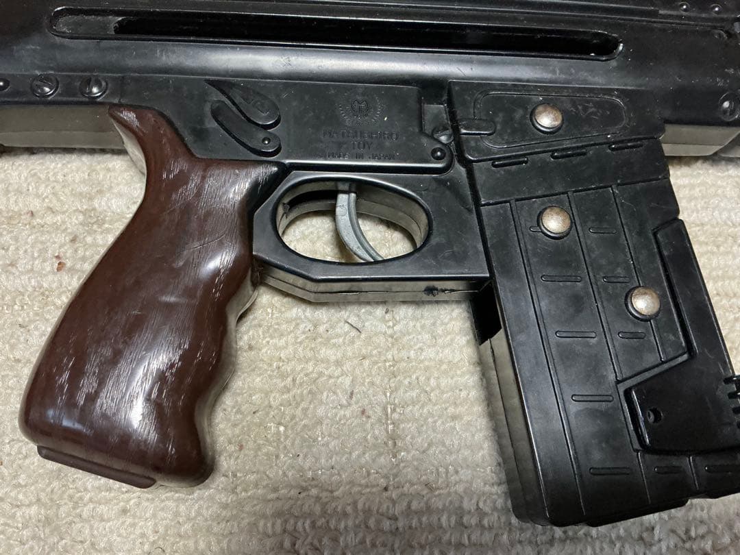 マツシロトーイ／プラスチック製ライフル銃。【弾はありません　昭和レトロ】。