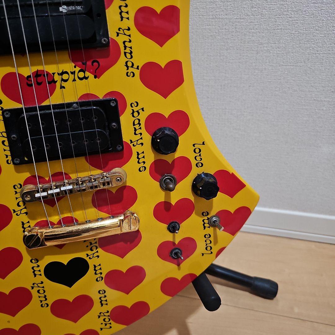 hide イエローハート　ギター　ひだか商品