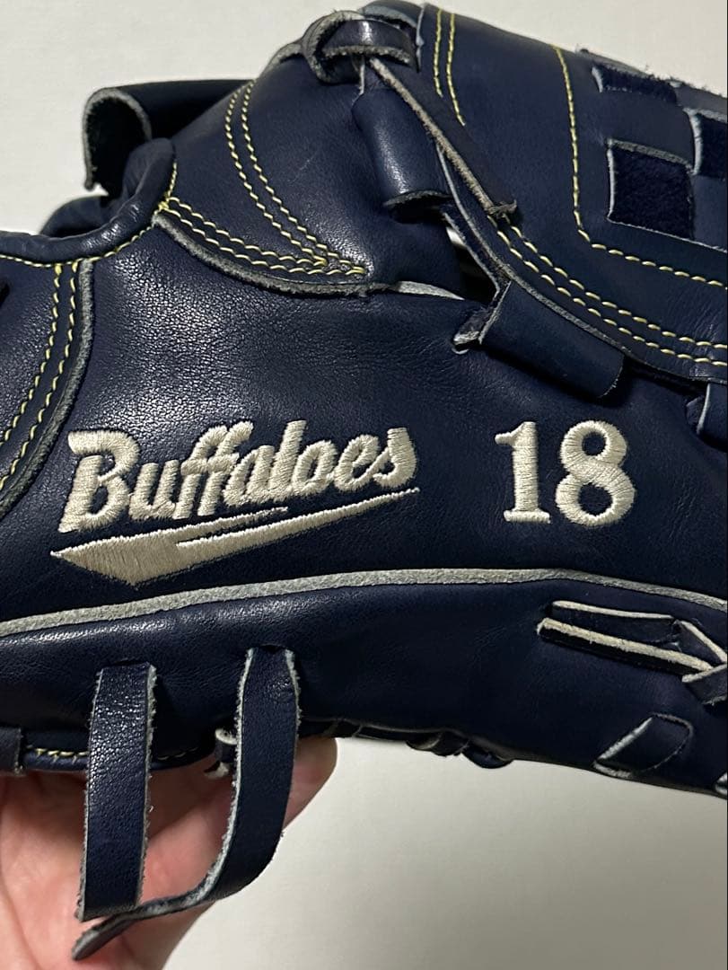 【 Buffaloes 18 】プロ支給品 ミズノプロ 硬式グローブ ビッグM