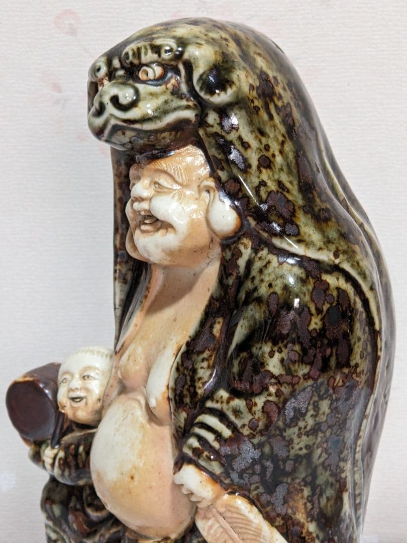 ⭐️唐子像 布袋様 越後獅子 磁器人形 置物 縁起物 作家物美術工芸品骨董品