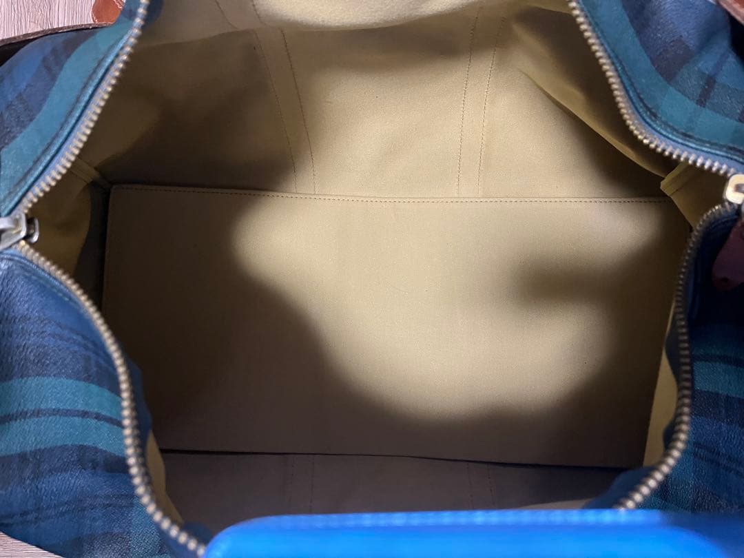 迅*わ様 Ralph Lauren ボストンバッグ チェック柄　Used