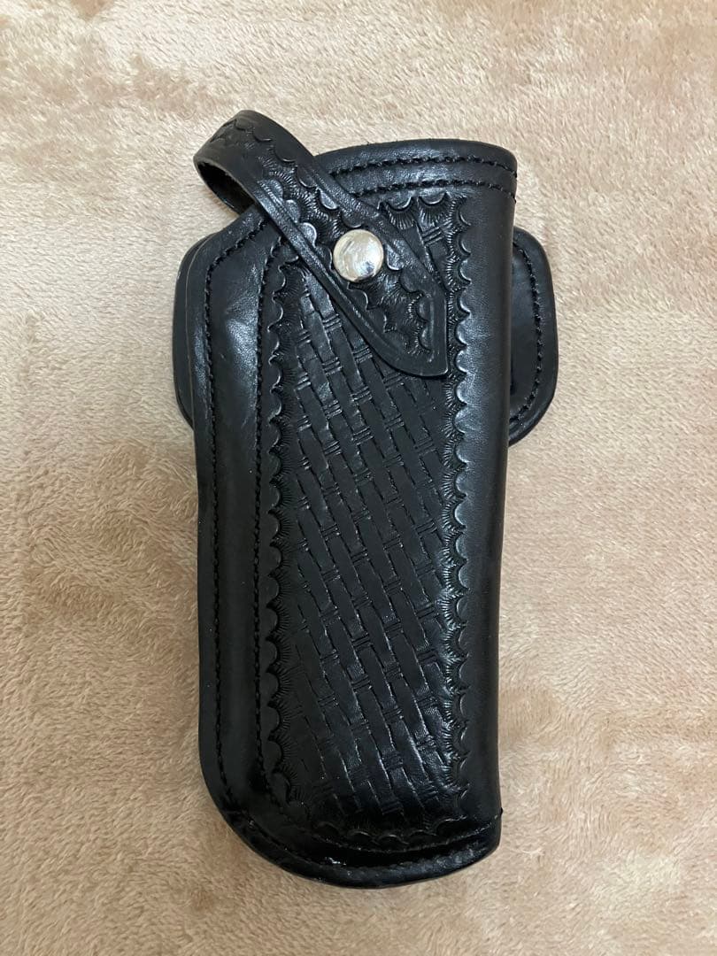 KEIN 黒 レザー ホルスター 6インチリボルバー用 値下げ交渉可