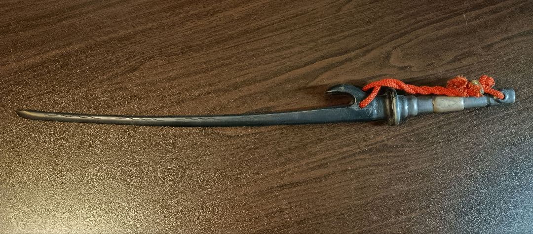 時代物 年代物 古銅 十手 兜割 鉢割 45,5cm 台座付き 甲冑 武具 鎧兜