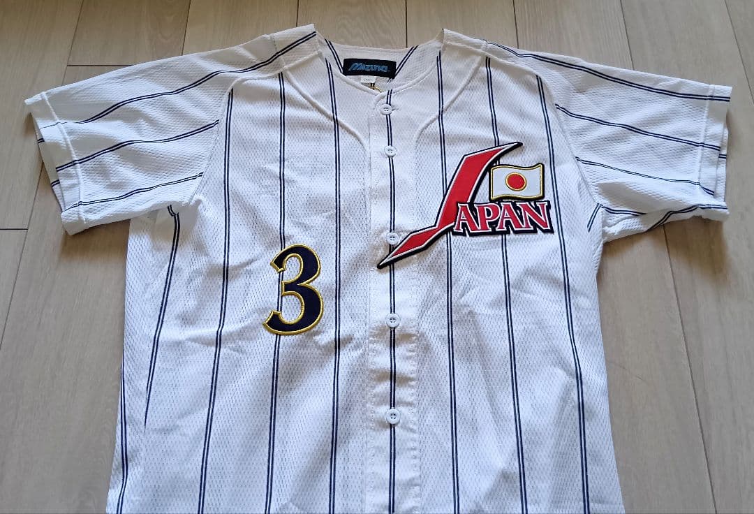 【レア】アテネオリンピック　長嶋　ホーム　ユニフォーム　ミズノ　O