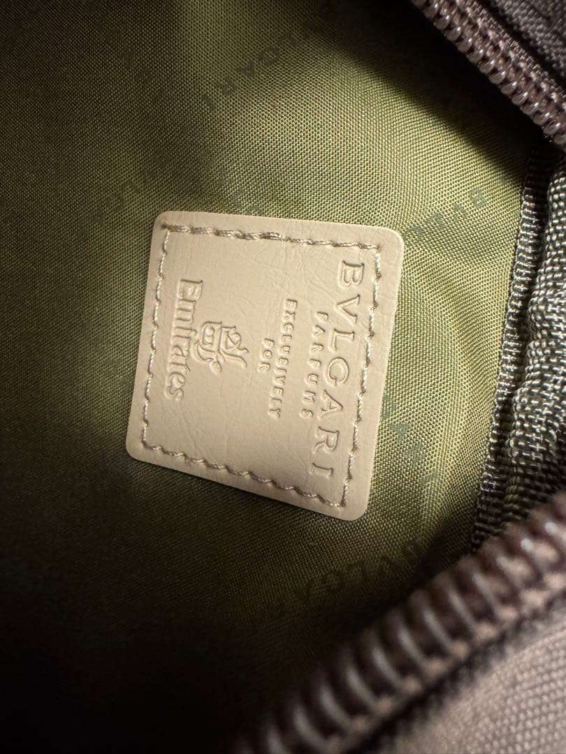 エミレーツ航空ファーストクラス ブルガリポーチ BVLGARI アメニティ2点