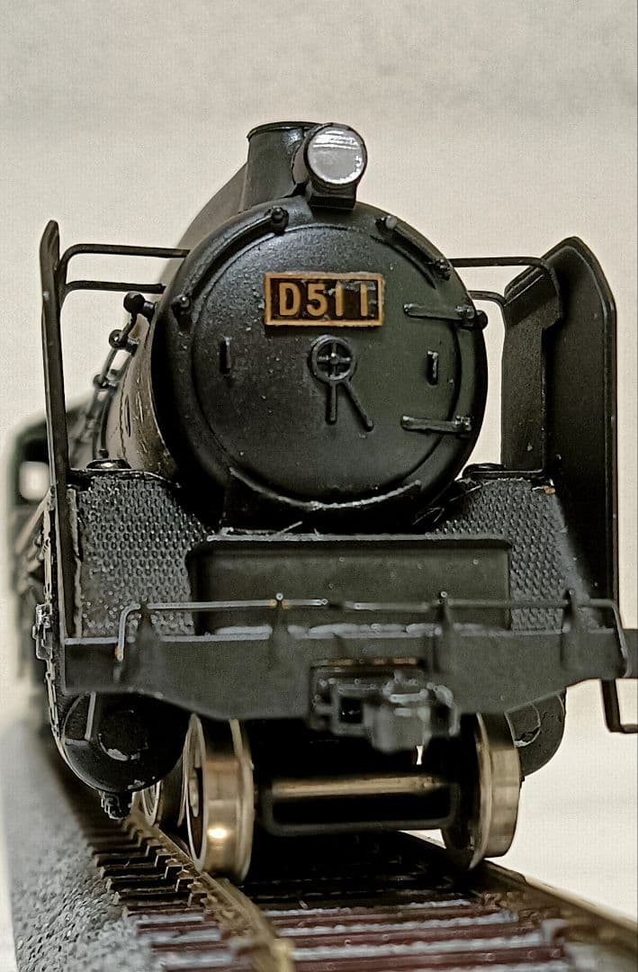 HOゲージ 天賞堂 アダチ Ｄ51半流蒸気機関車、カンモーター、メンテナンス済