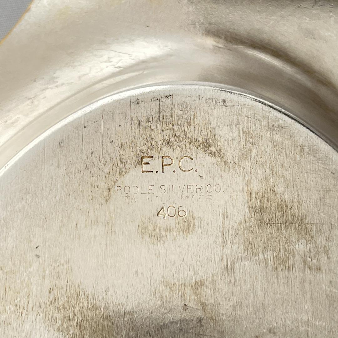 【Poole】カクテルトレー / カードトレー 28cm【シルバープレート】