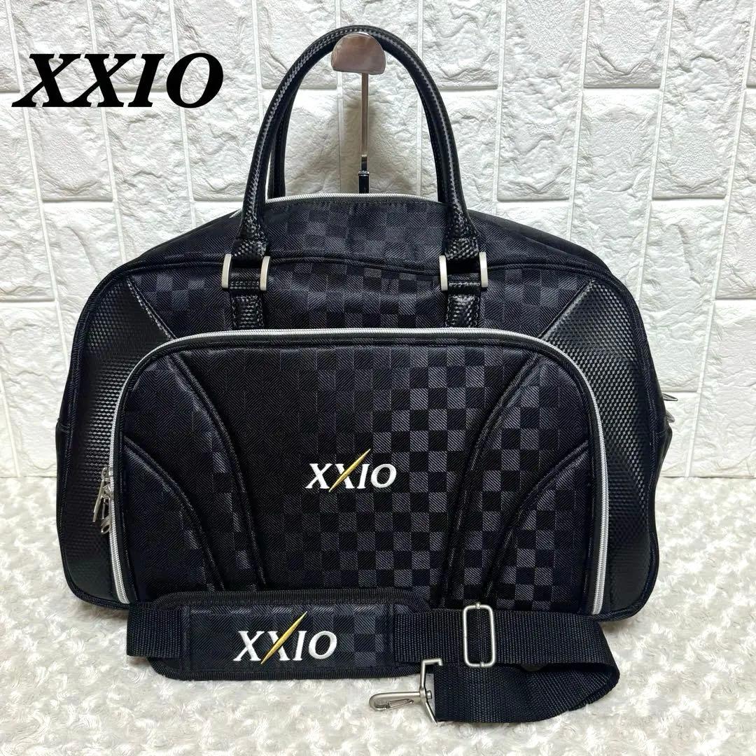 XXIO　ゼクシオ　ゴルフバック　ショルダー　チェック　黒　ダンロップ