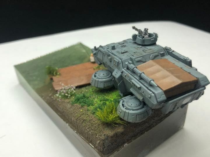 森の湖　ガンダム  ジオラマ ホバートラック塗装済完成品