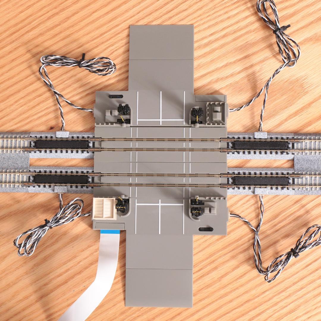 動作OK◎ KATO 20-650 自動踏切基本セット＋651複線用アダプター