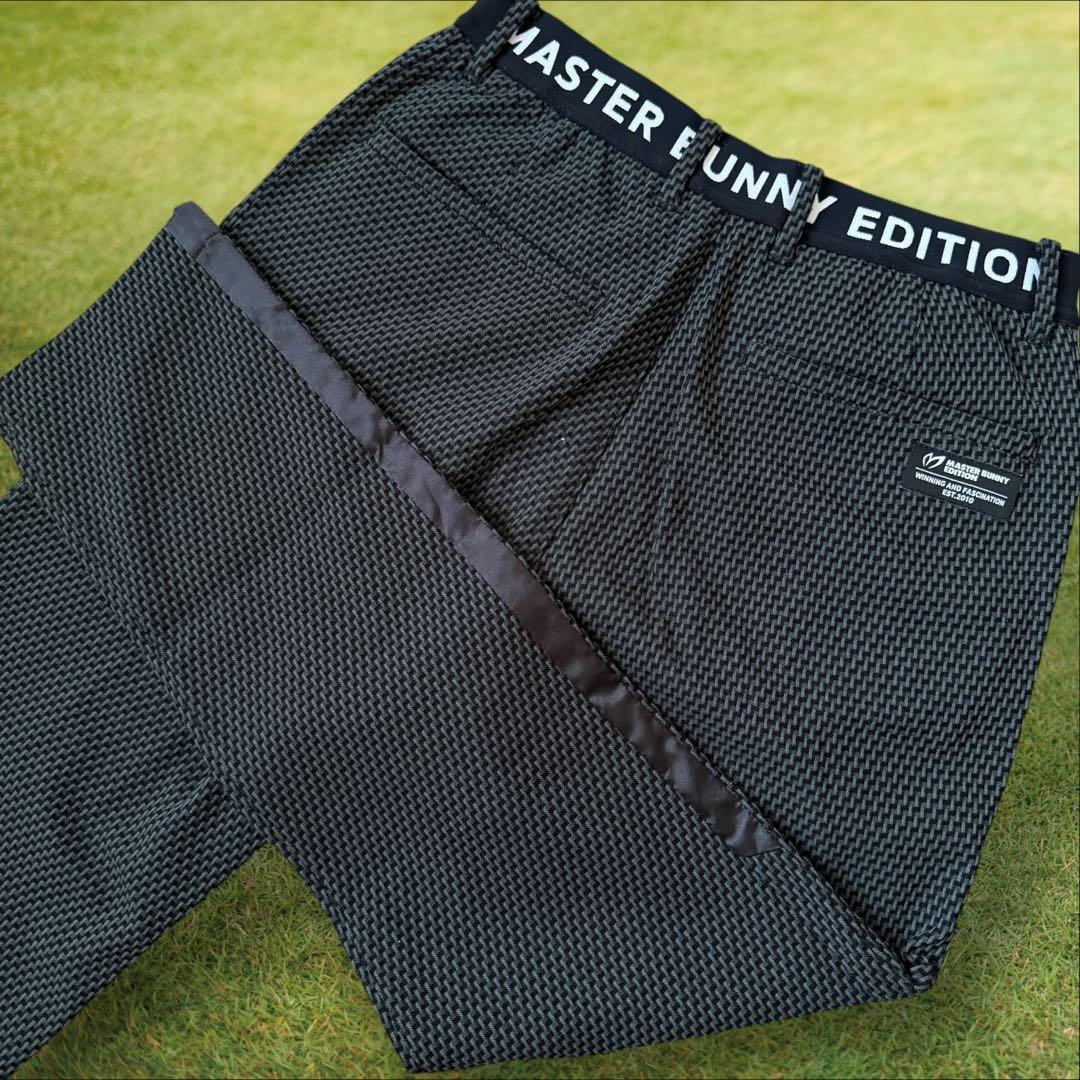 人気デザイン　マスターバニー　パンツ　S〜M相当　総柄　黒　グレー　3