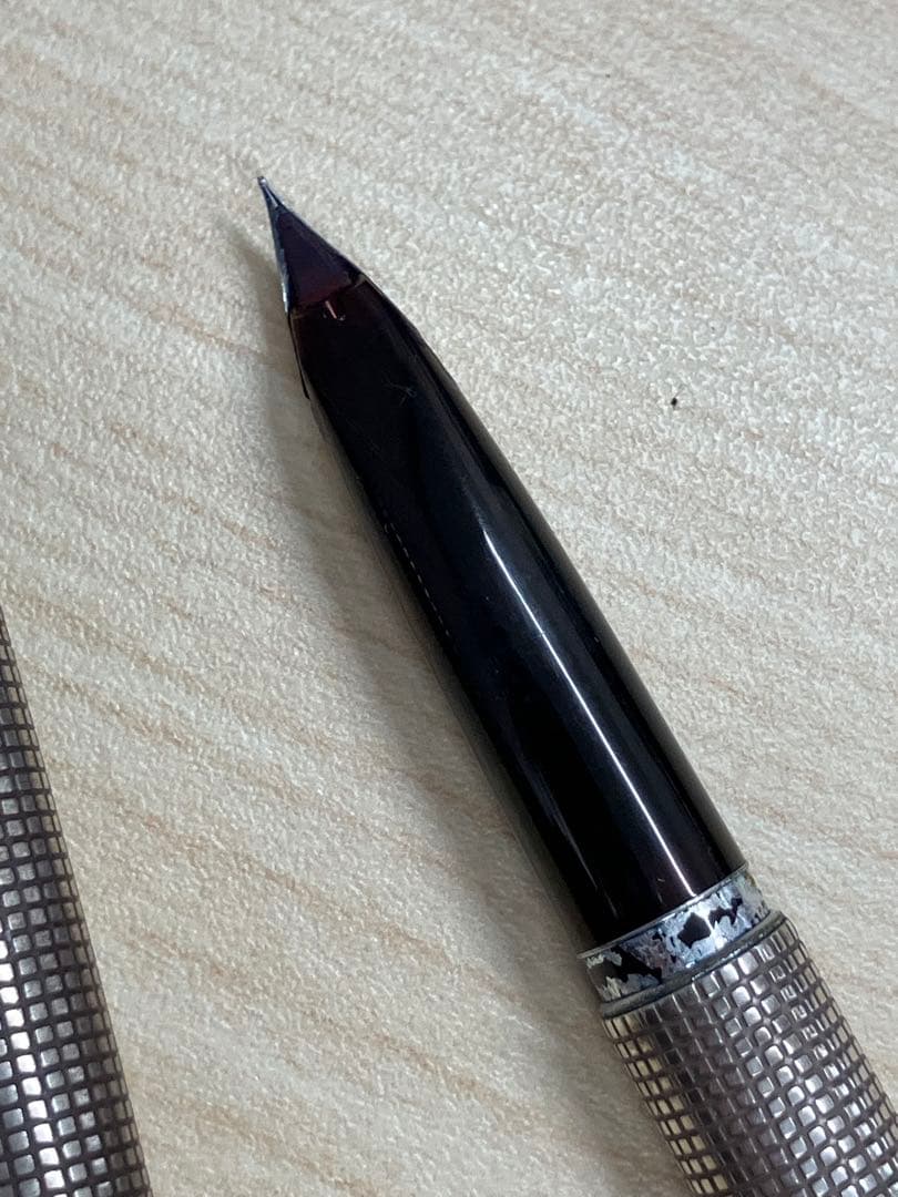 値下！PILOT カスタム 18K-WGスターリングシルバー 万年筆 廃盤