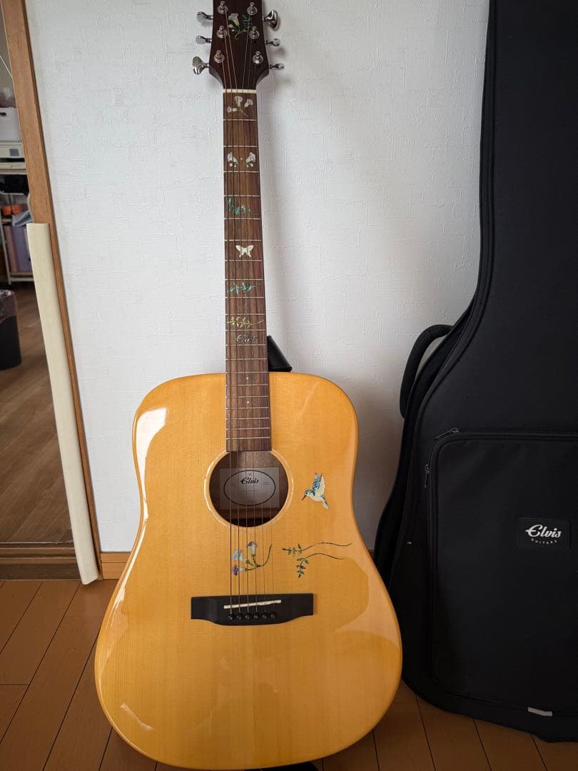 Elvis アコースティックギター 専用ケース付き