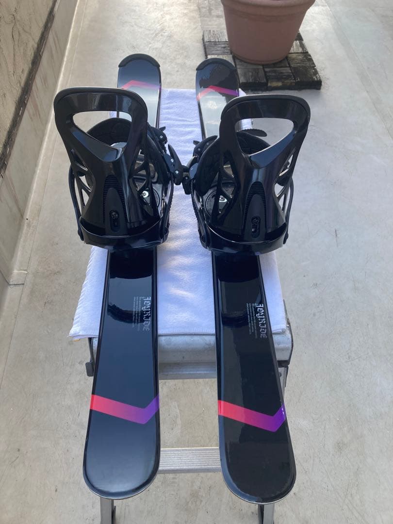 【美品】ショートスキー(ファン) スノーボードブーツ用　JOYRIDE 黒