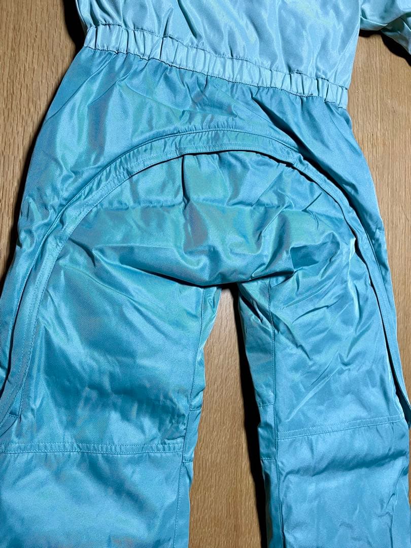 S*ね様 YUKl スキーウェア キッズ 防寒着 おトイレ簡単 ミント 無地 新