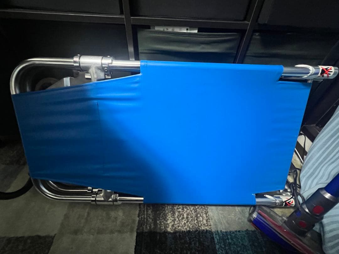 MATSUNAGA 折りたたみ式担架 青