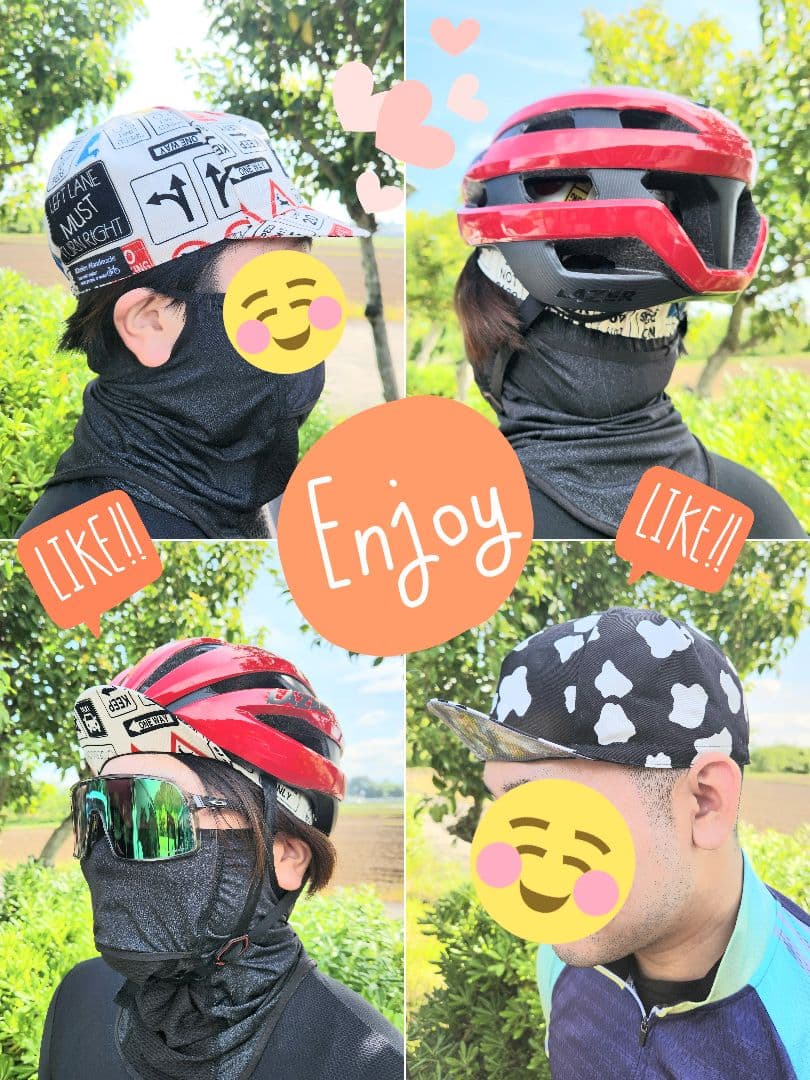 ★サイクルキャップ★【No.90】千鳥格子(USコットン)