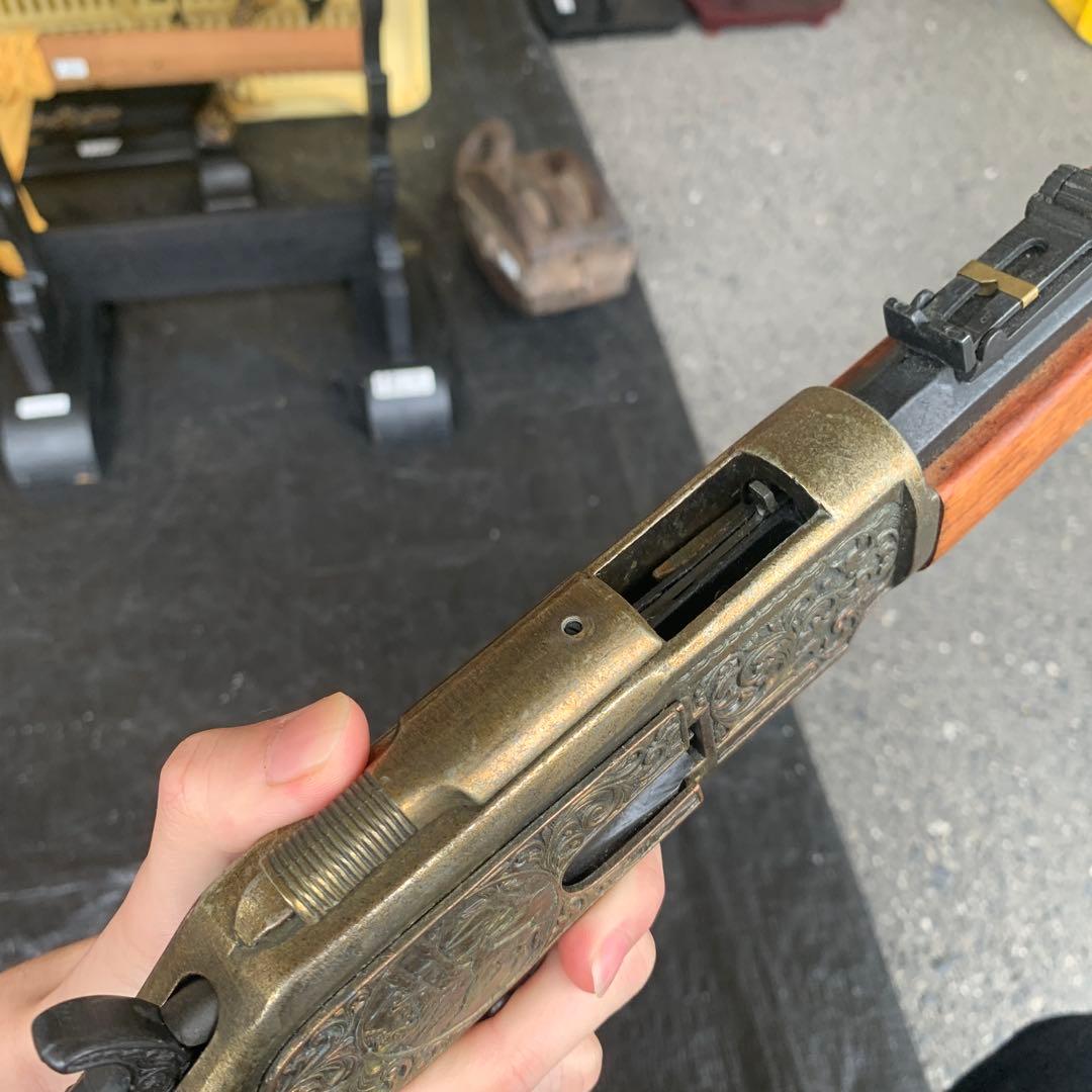 デニックス社 ウィンチェスター ゴールド 彫刻 M73 スペイン 装飾銃