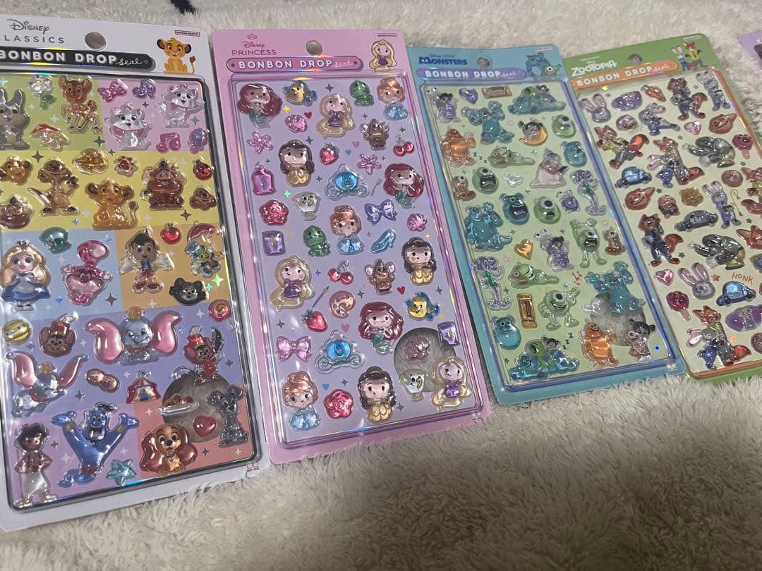 ボンボンドロップシール 正規品　ディズニー　8枚セット