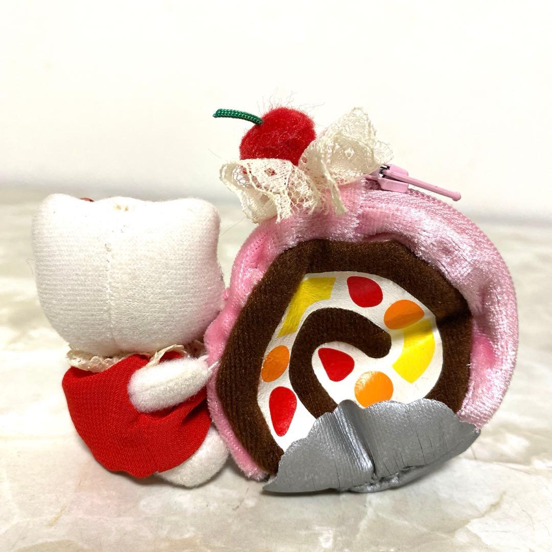 d*3様 激レア！2006年 ロールケーキとキティ ぬいぐるみマスコット 平成レ