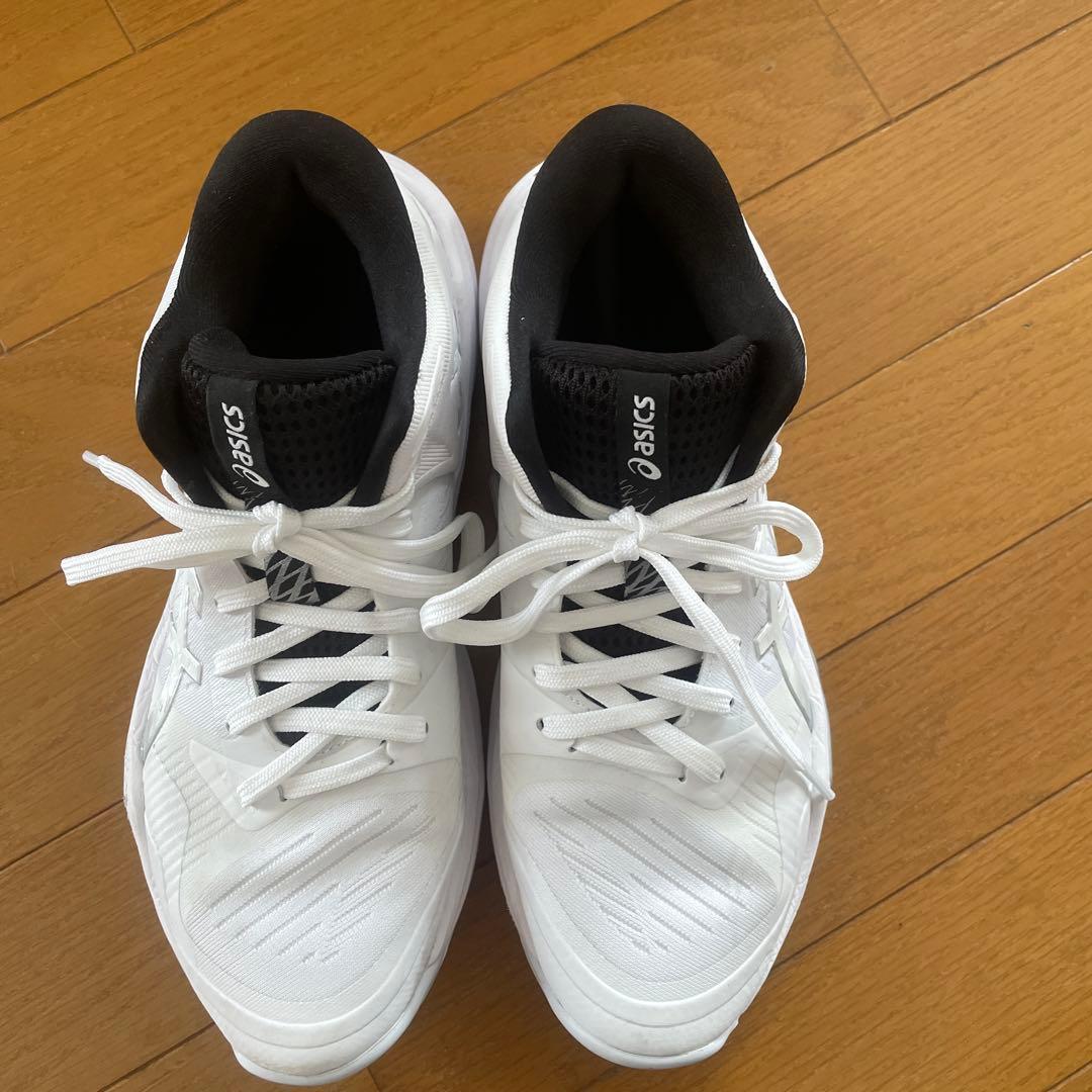 asicsスカイエリートFF3 バレーボールシューズ　ホワイト×シルバー24.5